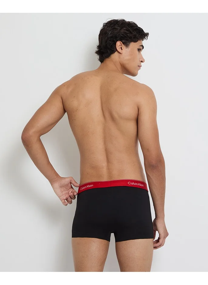 CALVIN KLEIN 3 Pack Low Rise Trunks - Icon Cotton Stretch